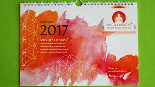 Der neue SENSITIVA UNIVERSE® Jahreskalender 2017 mit Monatsenergien aus 5 Kartendecks ♥ [upl. by Lavicrep]