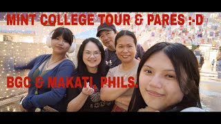 MINT COLLEGE TOUR in BGC amp PARES POINT in MAKATI  BONDING WITH COLLEGE BESTIES [upl. by Anaeirb225]