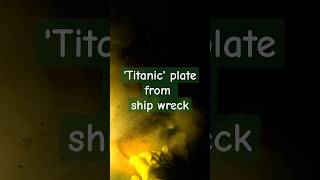 Titanic plate found by technical diver on shipwreck scubadive wreck [upl. by Ahsinoj]