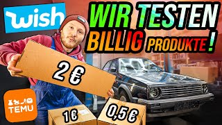 Wir testen BILLIG Produkte für AUTO amp WERKSTATT Temu WISH Alibaba [upl. by Swanhildas468]