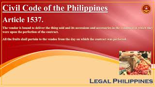 Civil Code of the Philippines Article 1537 [upl. by Armyn680]