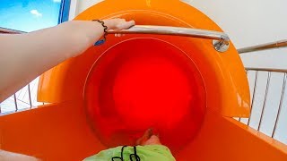 Park Wodny Rypin  Orange Waterslide  Zjeżdżalnia Pomarańczowa Onride POV [upl. by Veats108]