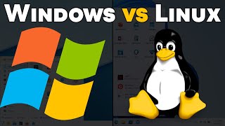 Windows vs Linux [upl. by Atnoled]