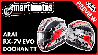 Preview  Arai RX 7V Evo Doohan TT [upl. by Nylirehs]