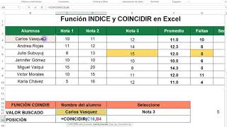 indice y coincidir parte 1 [upl. by Llenhoj744]