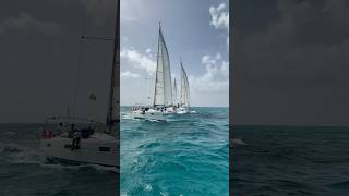 The race to Anegada saw excitement at the end of the course with teams neck and neck [upl. by Mines]