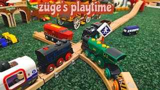 Zuges new adventure Part2  traintoys viralvideo viral woodentoys thomasandfriends trainvideo [upl. by Leiad698]