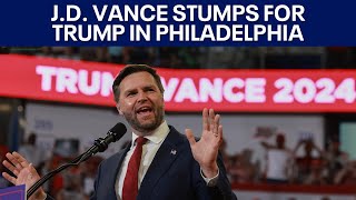 JD Vance campaigns in Philadelphia  Full Speech [upl. by Marilla]