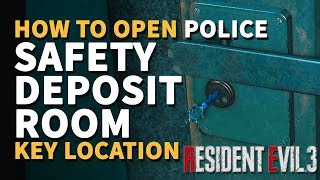 Safety Deposit Room Locked Door Resident Evil 3 Safety Deposit Key location [upl. by Eittam581]