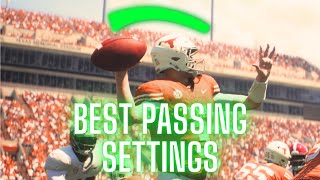 BEST PASSING SETTINGS IN COLLEGE FOOTBALL 25 [upl. by Hew]