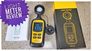 Review URCERI Light Meter Lux Meter How To Use Light Meter What Is Temp Reading [upl. by Samanthia]