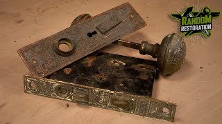 Ornate 1890s Mortise Lock Set Restoration  Random Restoration [upl. by Spaulding]