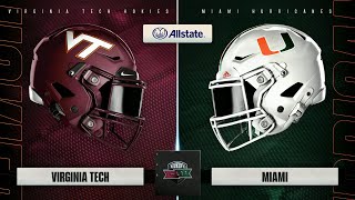 Virginia Tech vs Miami [upl. by Nylkcaj664]