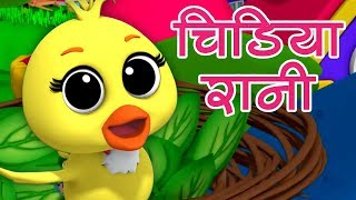 Chidiya Rani Badi Sayani  चिड़िया रानी बड़ी सयानी  Hindi Nursery Rhymes  Luke and Lily India [upl. by Queenie2]