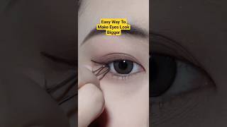 Easy Way To Make Eyes Look Bigger bigeyesmakeupmakeupforsmalleyeshoodedeyesshortvideoviral [upl. by Reyna3]