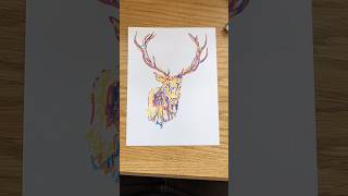 Deer Art deerart deerdrawing deerpainting deerlove deer animalartist animalpainting artwork [upl. by Dawes]