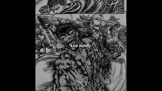 Bold Living Embrace Courage guts berserk manga edit motivation mindset [upl. by Argela]