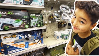 Gel Blaster Battle The Shopping Vlog [upl. by Nnasor]