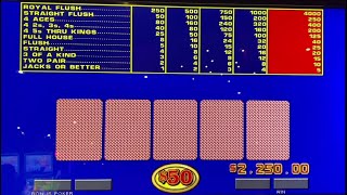 250 a hand Aces 7 times amp a big win High Limit Video Poker VLOG 219 [upl. by Ibbetson172]