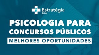 Psicologia para concursos públicos melhores oportunidades [upl. by Asaret]