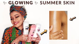 HOW TO USE DOVE LOTION FOR RADIANT GLOWING SKIN  Summer skincare [upl. by Elyl827]