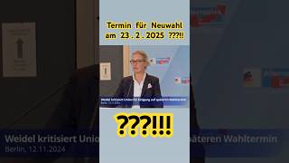 Termin für Neuwahl am 2322025  deutschland ukraina [upl. by Nalor]