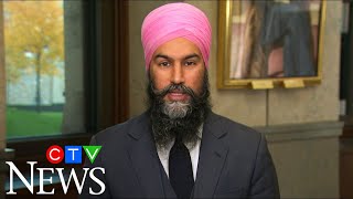 quotVoted against an electionquot Jagmeet Singh on backing Liberals in confidence motion [upl. by Jamel]