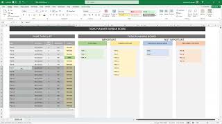 Task Planner KanBan Board Matrix [upl. by Stag439]