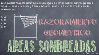 UdeA 31  Areas Sombreadas Razonamiento Geometrico [upl. by Godiva]