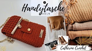 Wie man eine Handytasche häkelt  Cross Body Tasche  Handytasche mit Kartenfach [upl. by Yemrej]