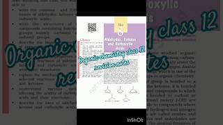 Organic chemistry class 12 revision notes for you one of best short video tranding [upl. by Analed188]