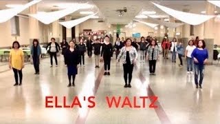 Ellas Waltz Line Dance The Last Waltz [upl. by Aneerhs]