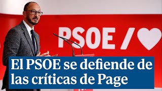 El PSOE se defiende de las críticas de Page a la amnistía y dice que está en una quotminoría absolutaquot [upl. by Zeph315]