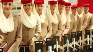 Emirates Cabin Crew at Dubai Mall  Emirates Official Store amp A380 Experience [upl. by Casilda]