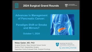 Motaz Qadan Advances in Management of Pancreatic Cancer [upl. by Rowell633]