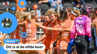 Ook Nederlandse vrouwen winnen EK hockey [upl. by Greiner]