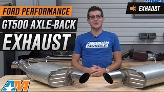 20112014 Mustang Ford Performance GT500 Style AxleBack Exhaust Sound Clip amp Install [upl. by Heidi]