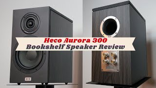 Heco Aurora 300 Bookshelf Speaker Review [upl. by Idnem251]