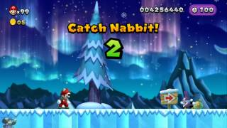 NSMBU  Nabbit  Under 20 in all 7 worlds [upl. by Mada]