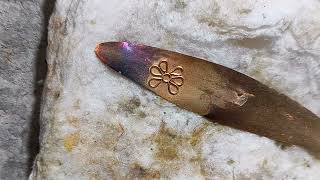 Handmade Gold Pendant Making  Simple Gold Pendant [upl. by Adnamra737]