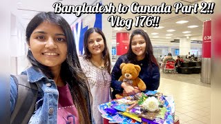 Dhaka to Toronto by Biman Bangladesh Airlines  Bangladesh to Canada Part 2 Vlog 176RiditaAthoy [upl. by Nwadal]