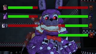 SFM FNaF Top 5 TWISTED vs Fights WITH Healthbars 2024 [upl. by Nelad9]