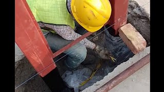 how howto use of polythene sheet before concreting polythene polythene sheet civilengineering [upl. by Ennaeel]