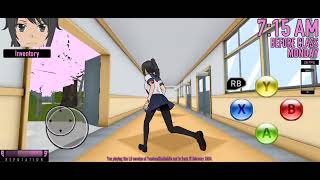 killing everyone in yandere sim mobile and exploring the school no DL [upl. by Annoik]