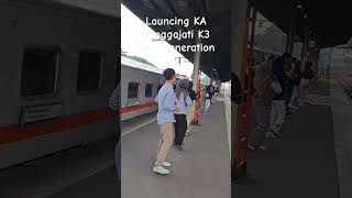 Launcing K3 New Generation KA Ranggajati keretaapi palangperlintasankeretaapiindonesia train [upl. by Deacon]