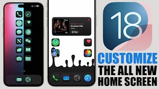 iOS 18  How To CUSTOMIZE The New Home Screen [upl. by Yclehc183]