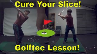 GolfTec Swing Analysis How to Cure Your Slice and Hit a Draw Explained At GolfTec Lesson [upl. by Airotkciv]