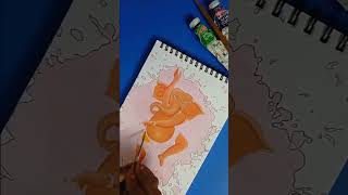 Ganesh jii 🙏ANartgalleryart drawing painting artgallary shortsvideo shorts short trending [upl. by Odnesor]