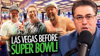 Las Vegas was INSANE for the Super Bowl  About Last Night Clips [upl. by Aiveneg]