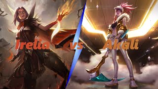 Featured Matchup Irelia vs  How to Destroy an Akali in Lane [upl. by Icart]